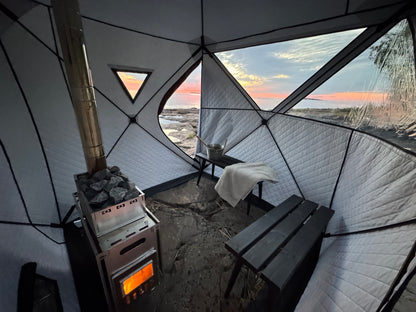 Bastukamin + Skorsten (Ink. Bärväska i tyg för allt)