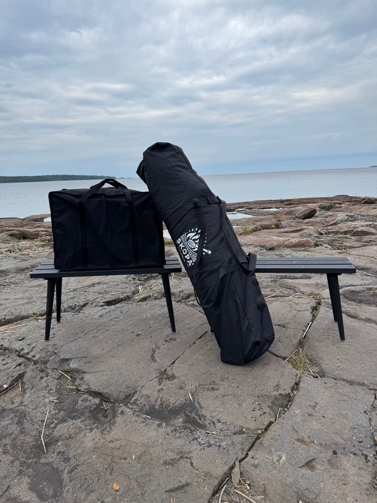 Bastukamin + Skorsten (Ink. Bärväska i tyg för allt)