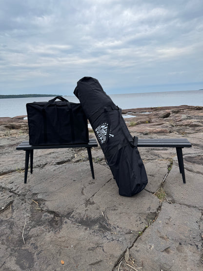 Bastukamin + Skorsten (Ink. Bärväska i tyg för allt)