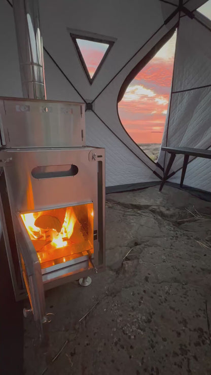 Bastukamin + Skorsten (Ink. Bärväska i tyg för allt)